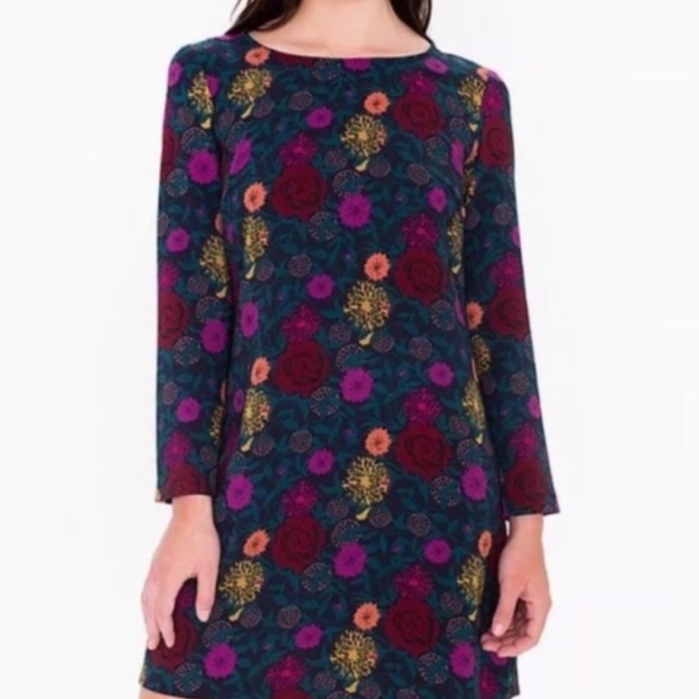 American Apparel Floral Crepe Dress